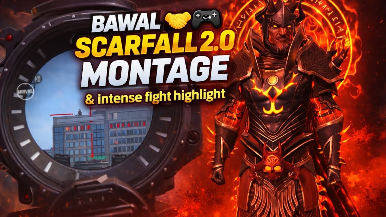 BAWAL🎮🤝 SCARFALL2.0 MONTAGE ( intence fight highlight) @aroislive1 @Bloodride-s8d @Zx_YADAV_YT 