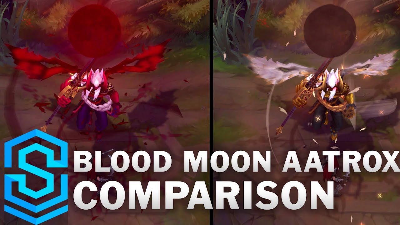 Prestige vs Blood Moon Aatrox Comparison