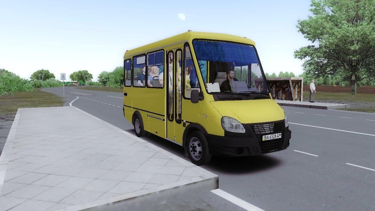 OMSI 2 Маршрут 36 автобус БАЗ 2215