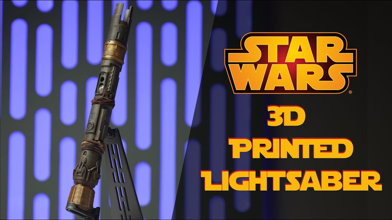 I 3D PRINTED my own LIGHTSABER!!!