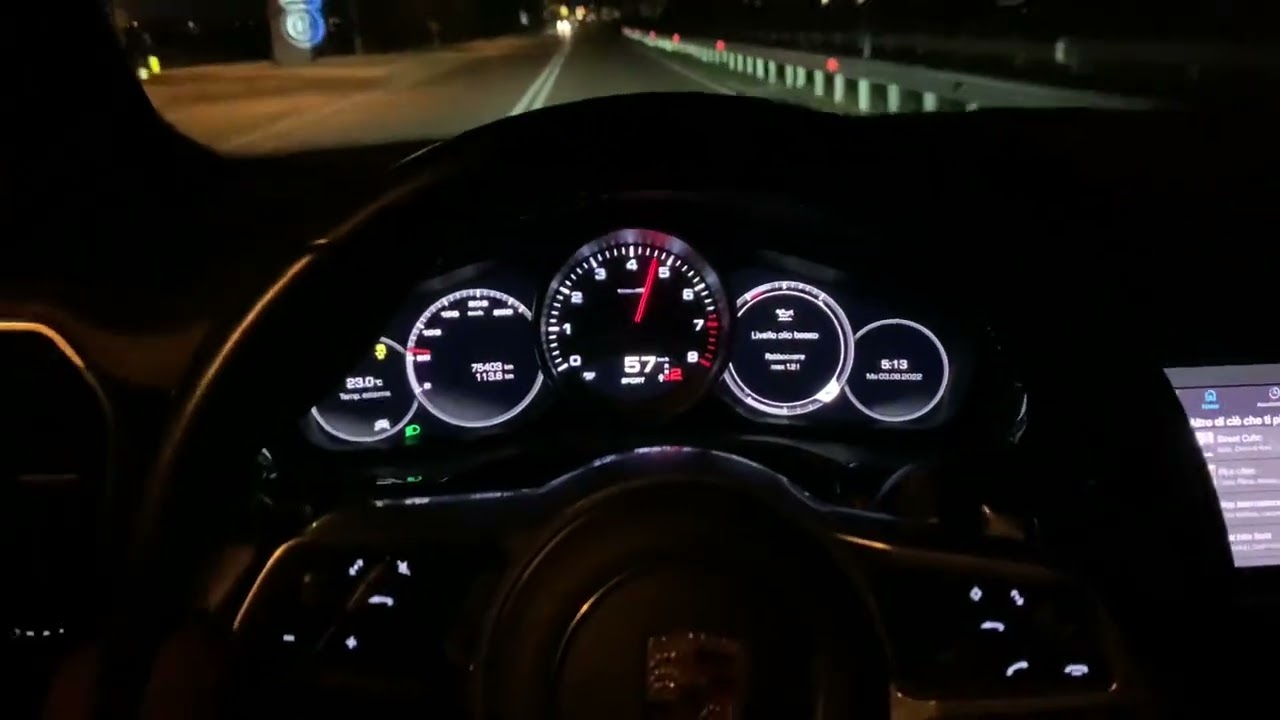 Porsche Cayenne 2022 0-100 Acceleration Launch Control