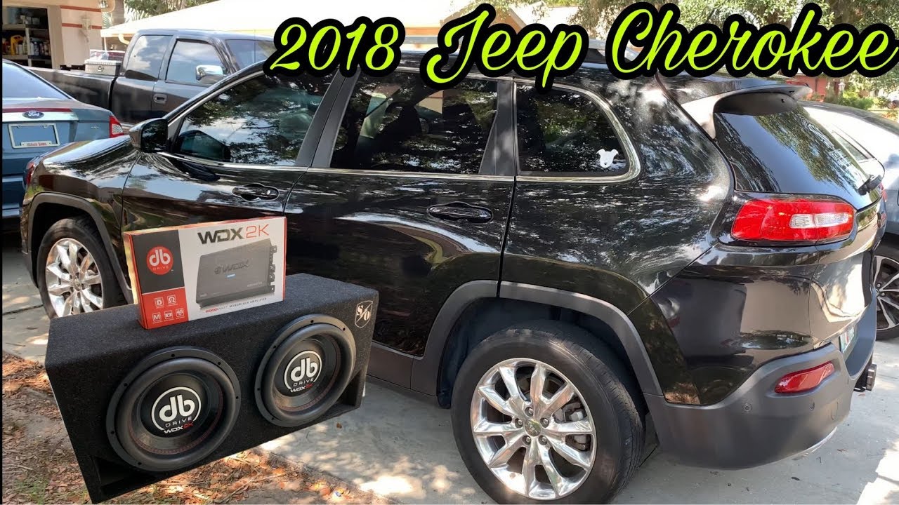 2018 Jeep Cherokee Bass Install Db Drive 2k 12's and Db drive WDX 2000.1 Amp