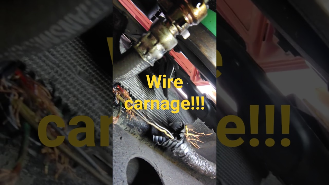 What on earth caused this? bottom of the fan shroud is missing and all these wires were ripped 🧐😱