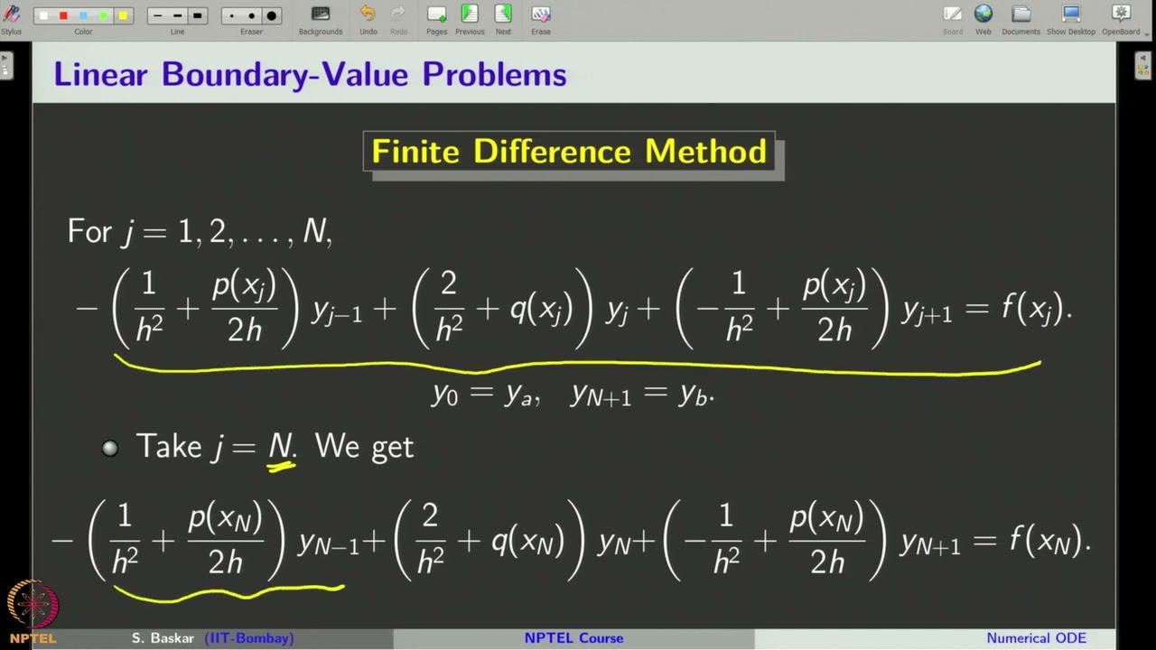 Week 12 : Lecture 61 : Numerical ODEs: Two-point Boundary Value Problems