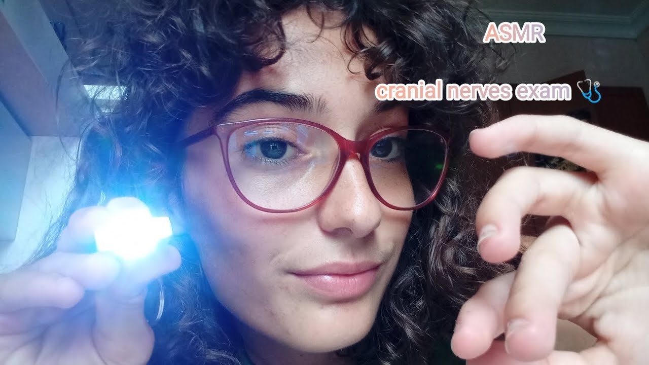 ASMR| Cranial nerves exam at the clinic 🩺💉🩷