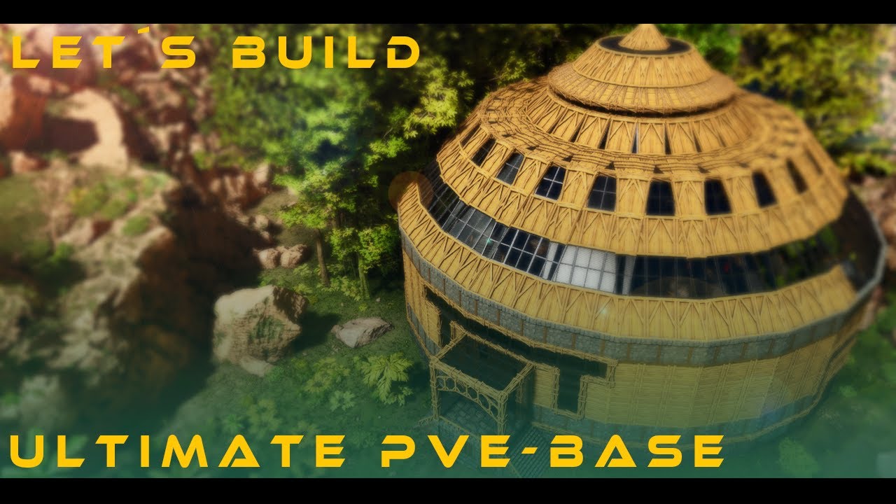 ARK SURVIVAL ASCENDED Lets build the Ultimate Round PvE Base/ Circle Base/kreatives bauen in Ark/ASA