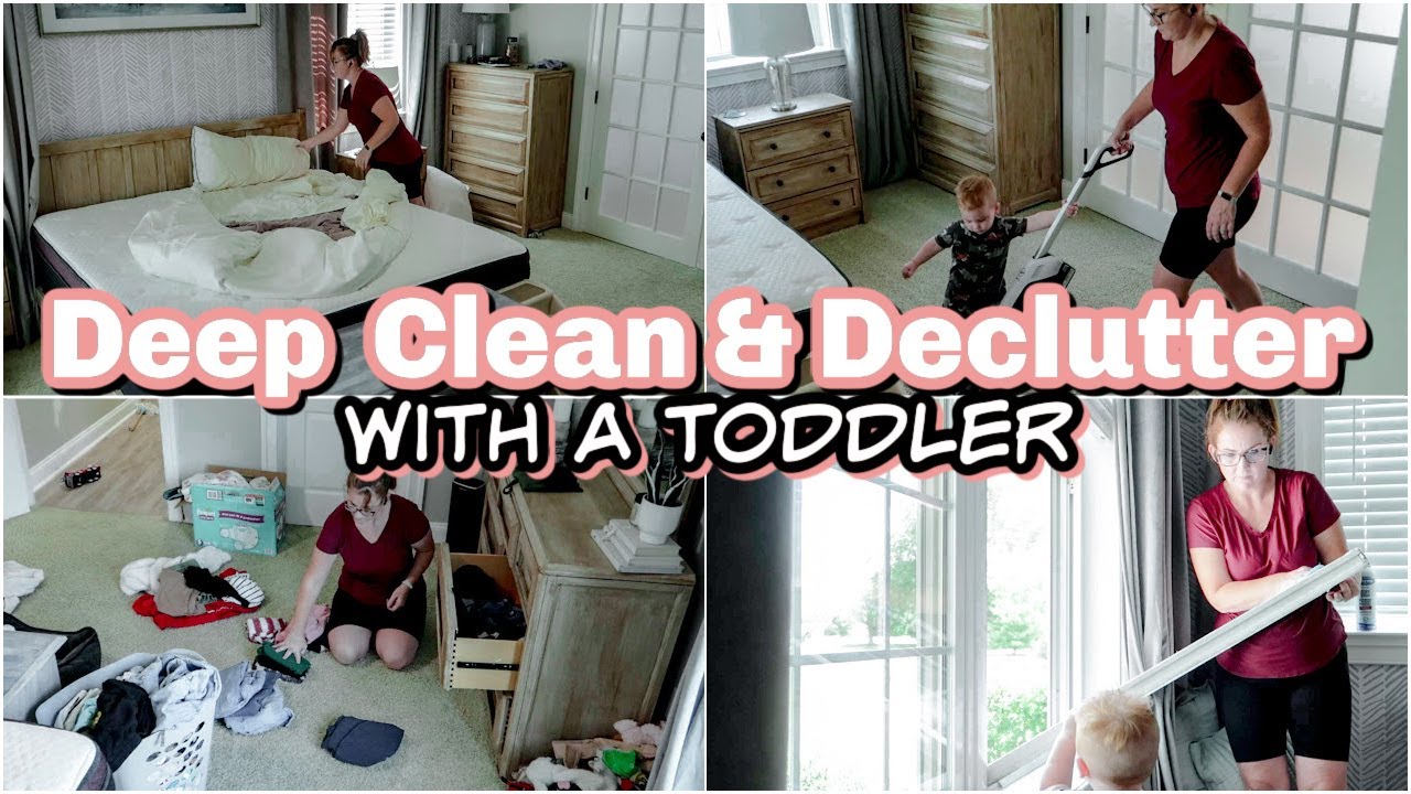 Deep Clean & Declutter With Me 2022 Extreme Real Life Cleaning with a toddler!