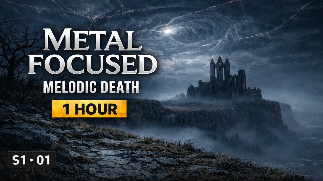 1 Hour Melodic Death Metal Instrumental for Focus & Work (No Vocals) | Metal Focused #01