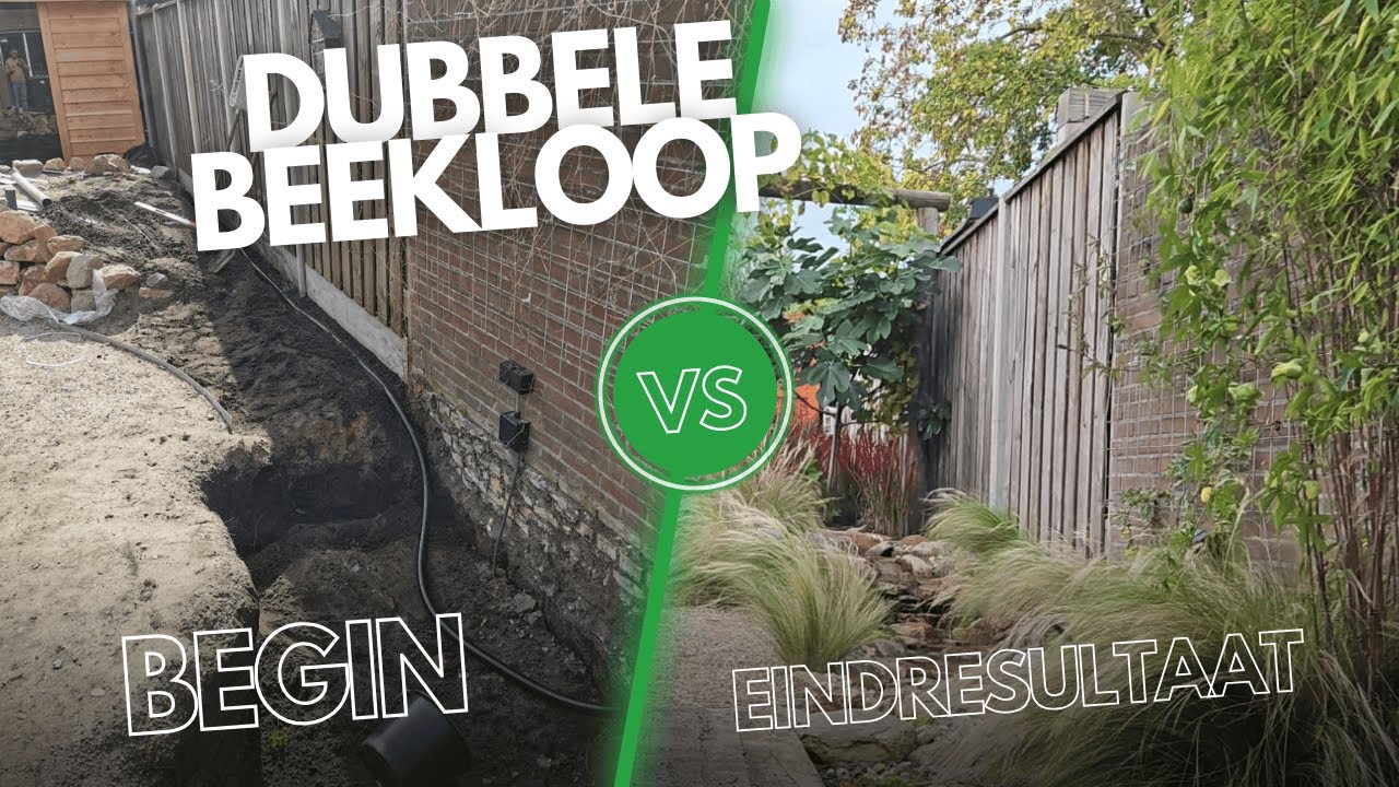 Het winterklaar maken van een waterval/beekloop in de tuin