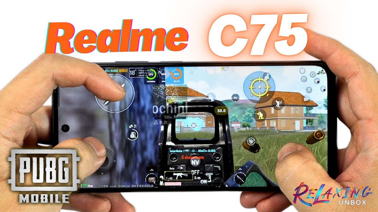 Realme C75 PUBG Gaming Review Update | FPS & Battery Drain test