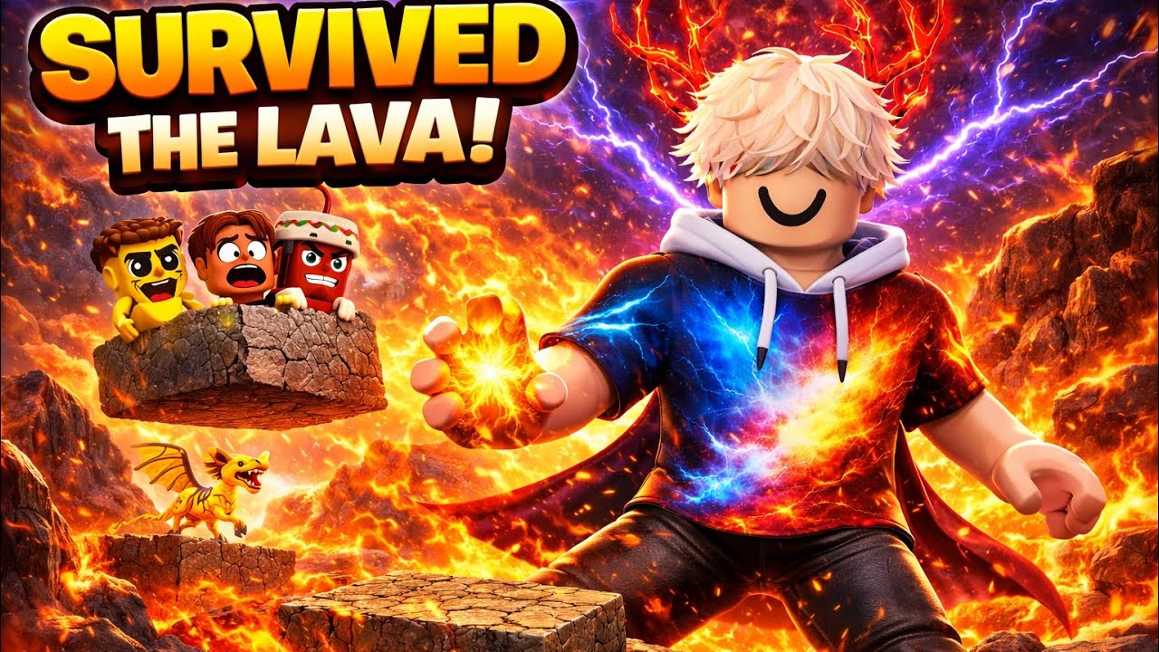 SURVIVE LAVA FOR BRAINROTS!￼