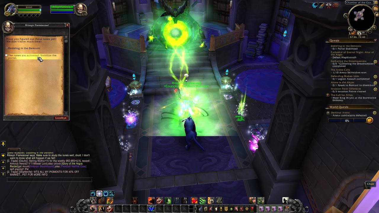 WoW Legion - Dabbling in the Demonic (Mage Tower Quest)