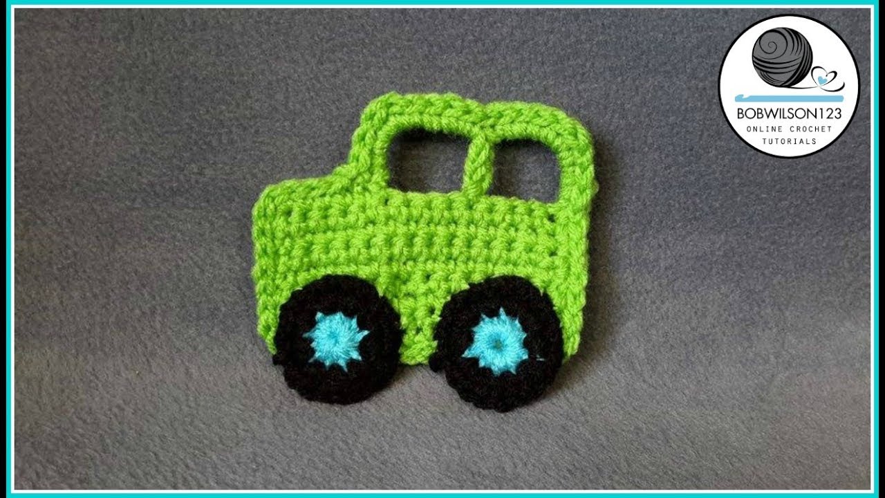 Crochet Car Applique Tutorial