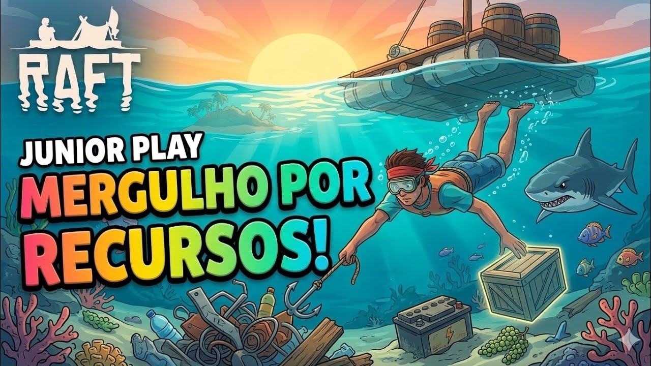 RAFT GAMEPLAY PT BR XBOX SÉRIES MERGULHANDO ATRÁS DE RECURSOS EP:08