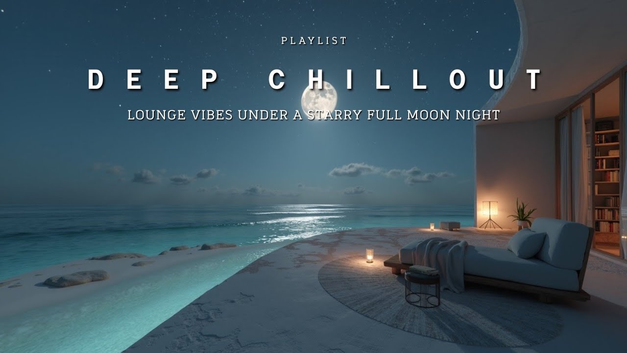 Deep Chillout Music | Relaxing Lounge Vibes under a Starry Full Moon Night