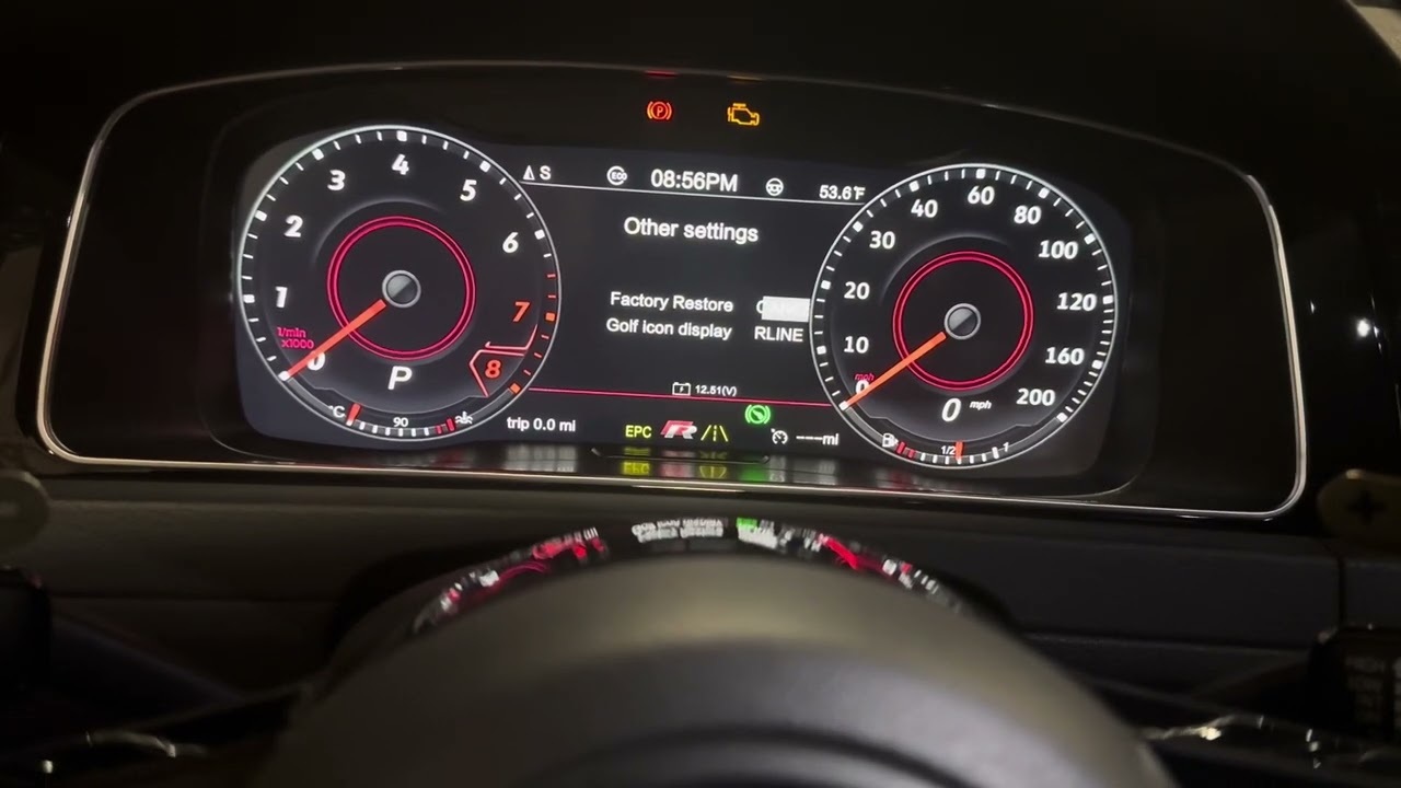 Aliexpress digital dash menu’s and views.