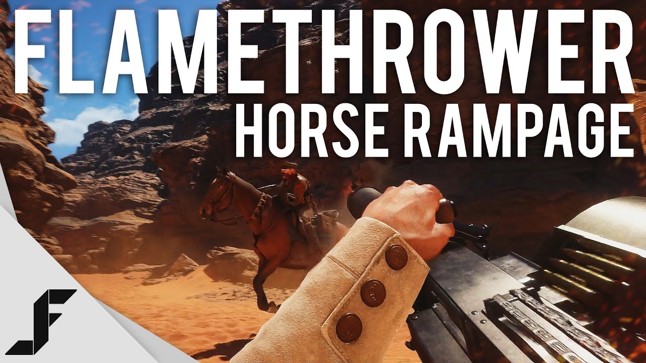 FLAMETHROWER RAMPAGE + HORSE KILLS - Battlefield 1 New Multiplayer Gameplay