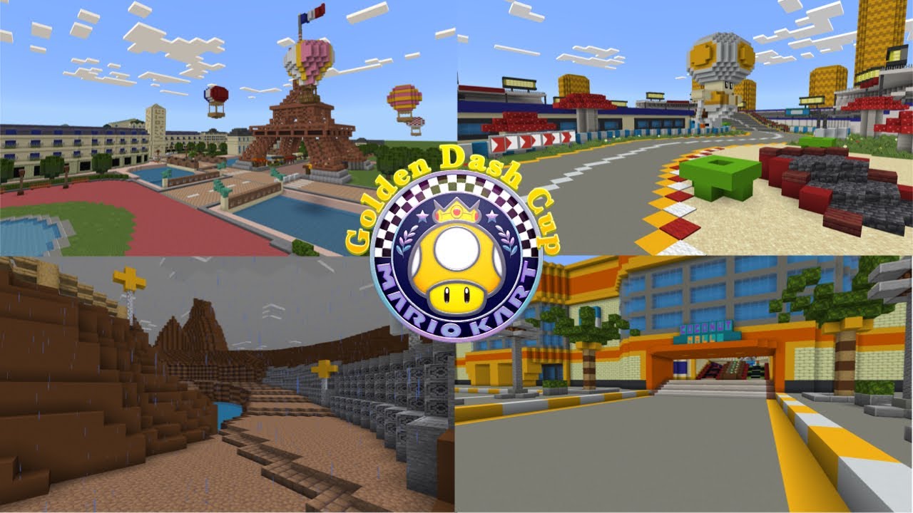 Golden Dash Cup Minecraft Mario Kart 8 Deluxe