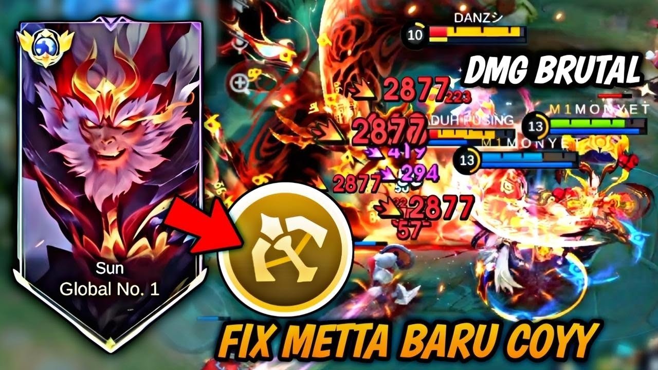 KALIAN WAJIB COBA SUN EMBLEM MM ❗ DAMAGENYA BRUTAL PARAH | MOBILE LEGENDS 