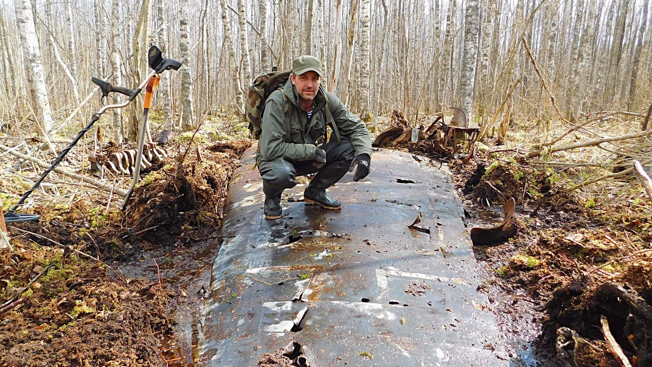 Коп немецкого самолета  Юнкерс 88 /Excavations of the German aircraft WWII #52