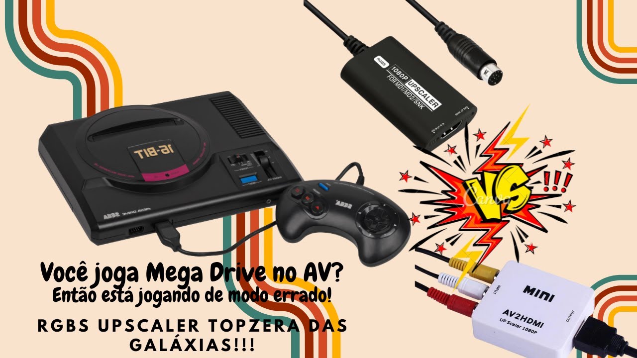 O poder do RGBS UPSCALER no Mega Drive!!!!1 Impressionantes!!