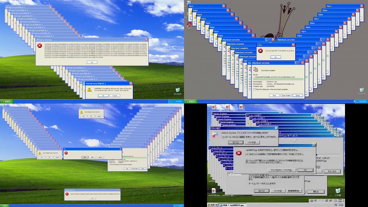 Windows XP Crazy Error Battle