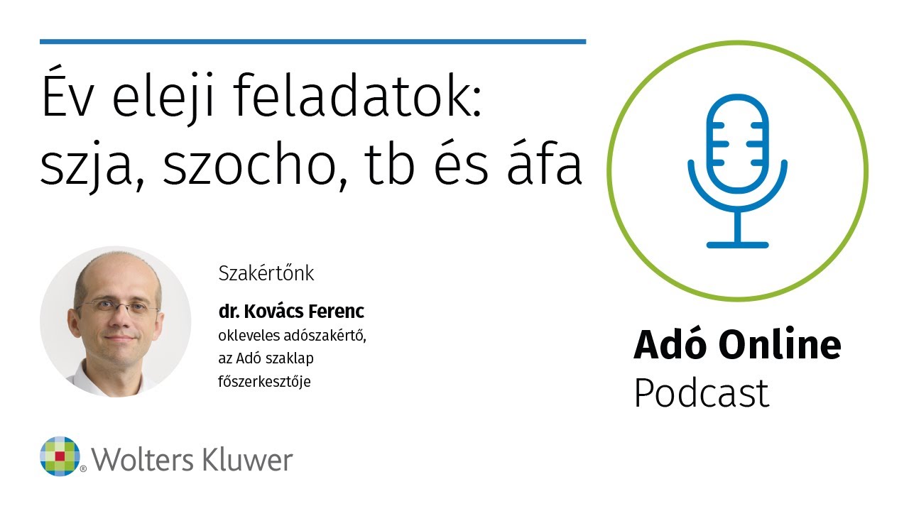 Év eleji feladatok: szja, szocho, tb és áfa