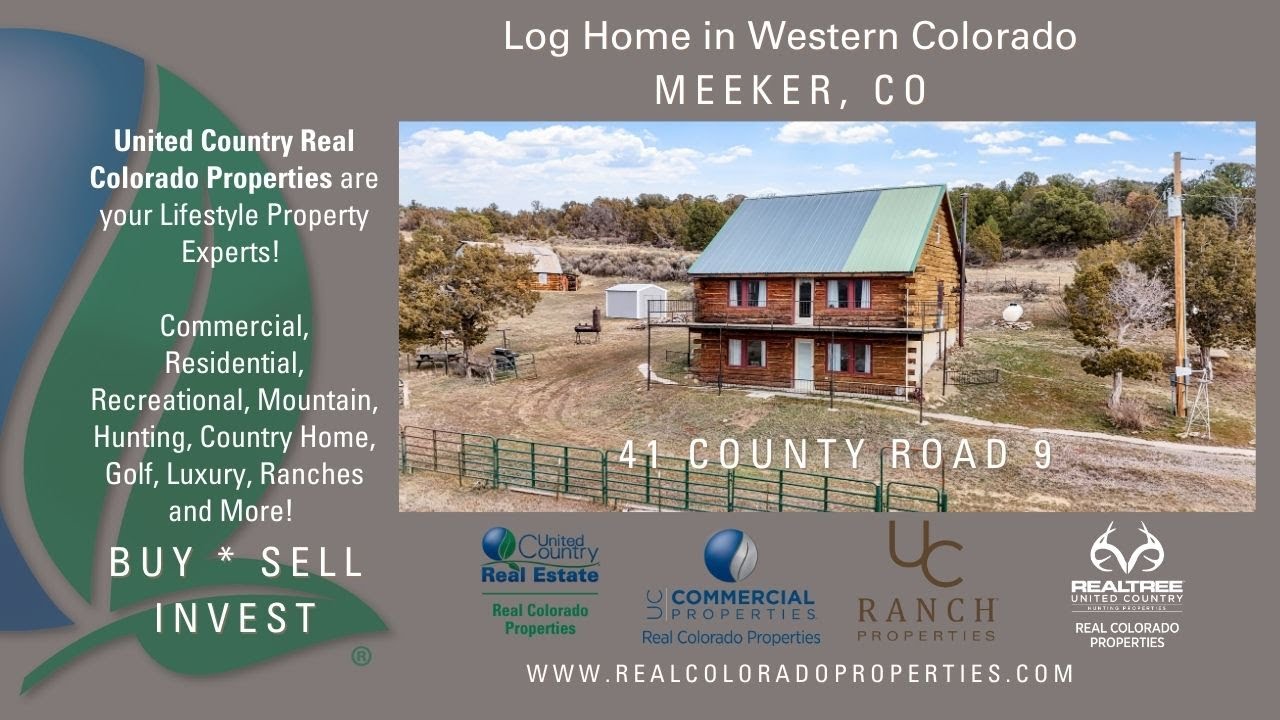 Log Home at 41 County Rd 9 in Meeker Colorado For Sale