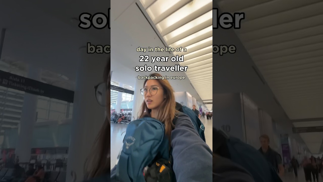 DAY 1 of backpacking through Europe 🎒 #backpacking #europe #travelvlog #solotravel