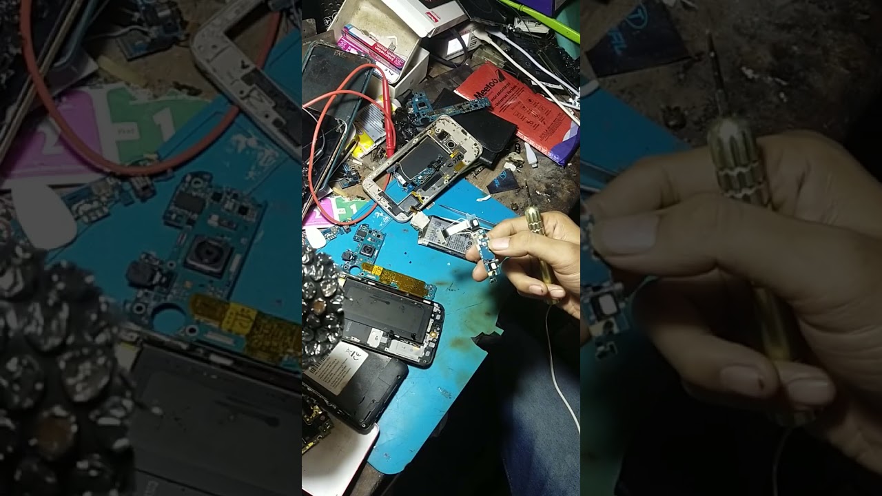 unboxing mesin samsung s6 edge,langsung test pakai lcd 👍👍👍👍