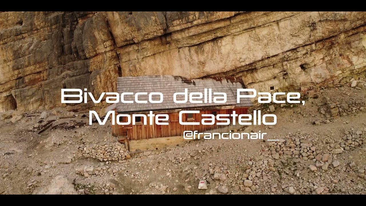 Drone Tour of Bivacco della Pace, Monte Castello, Italy | Dji Mini 3 | Dolomites 4K