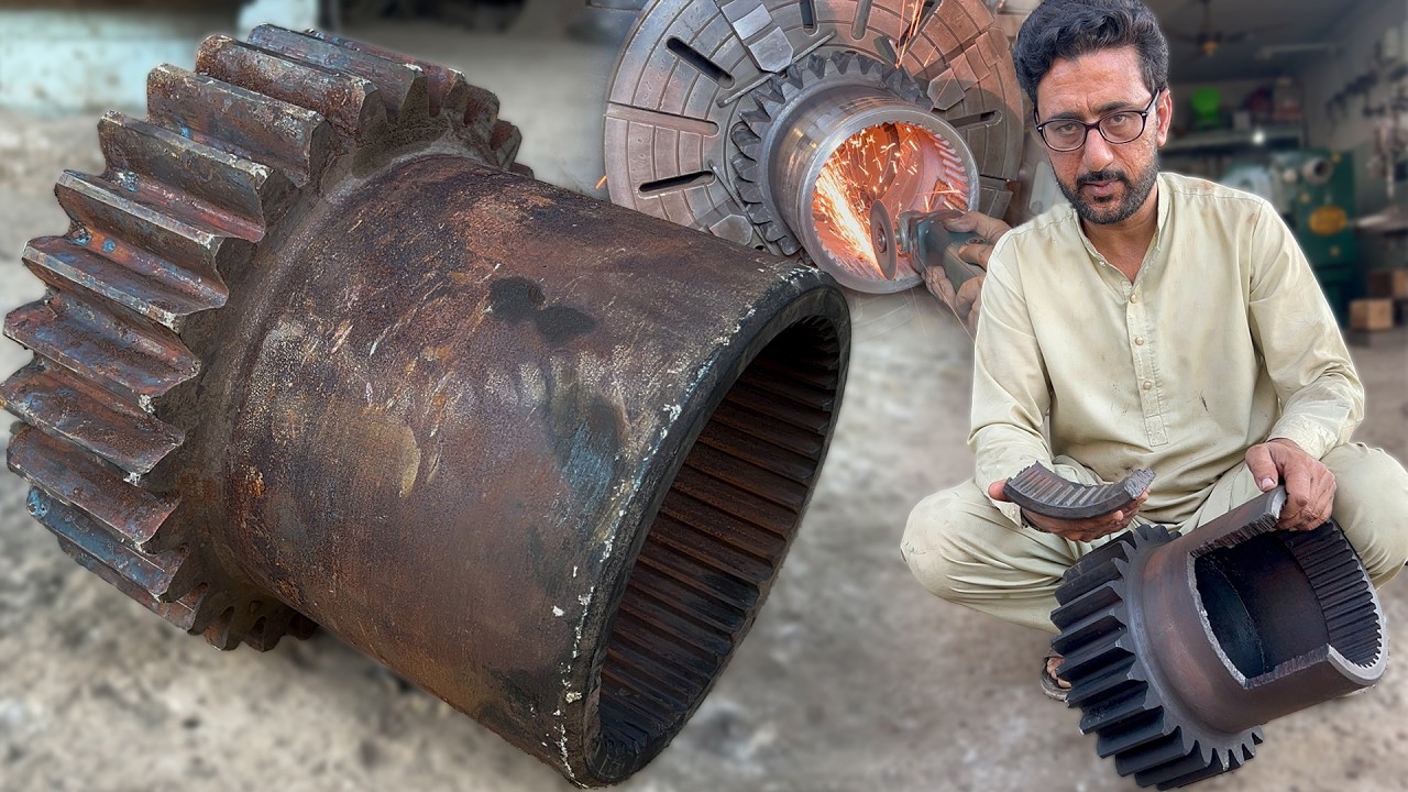 How to Repair A Broken Transmission Spline Barrel | Master Machinist Full Restoration Process