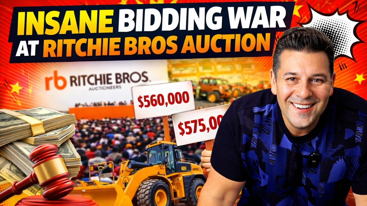 INSANE Bidding War at Ritchie Bros Auction - Did I Overpay for My Semi-Truck?!