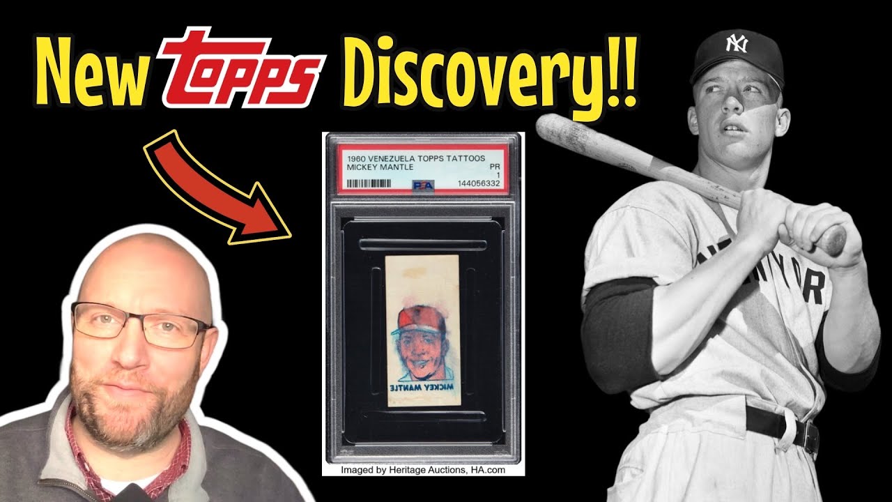 ОБНАРУЖЕНО: Новая карточка Микки Мэнтла от Topps, которую вы раньше не видели!