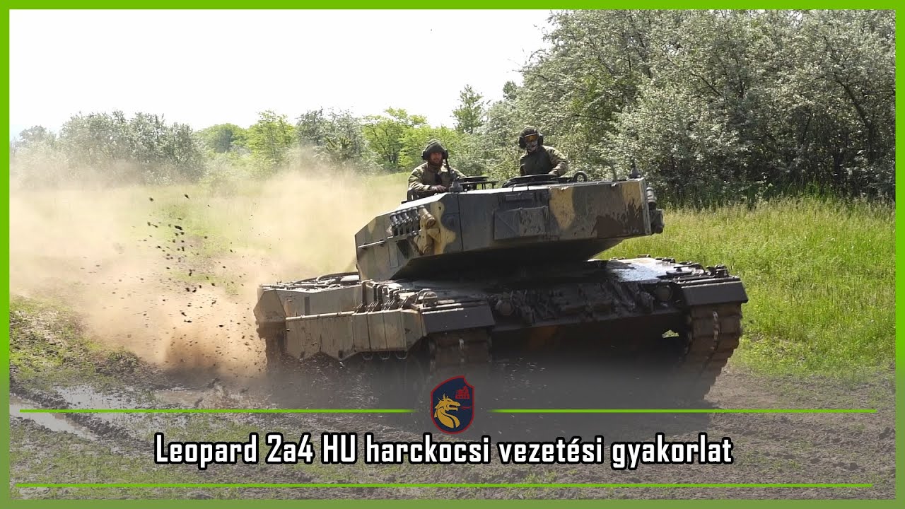 Leopard 2a4 HU harckocsi vezet&eacute;si gyakorlat
