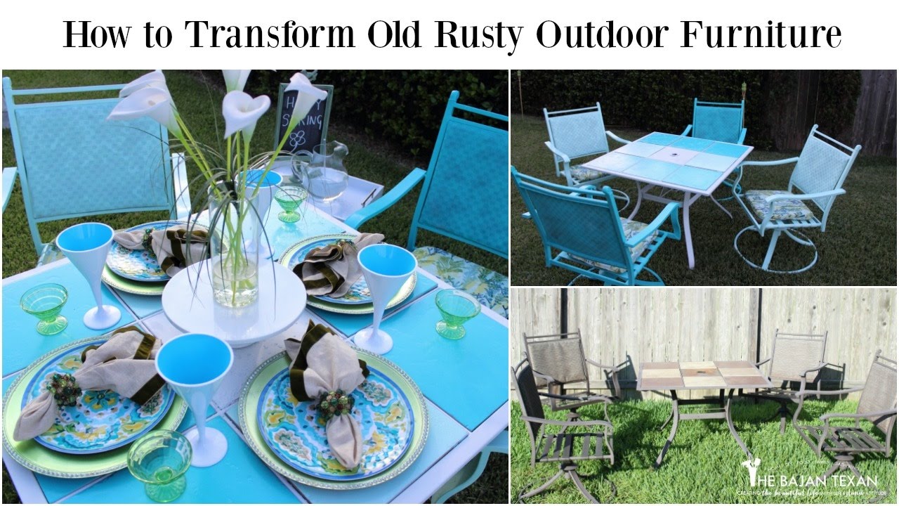 How to transform Old Rusty Outdoor Furniture (Spring Outdoor Space Collab)