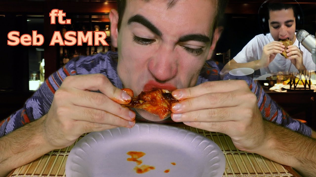 MUKBANG COLLAB ft. Seb ASMR | Spicy Chicken Wings & Quesadillas