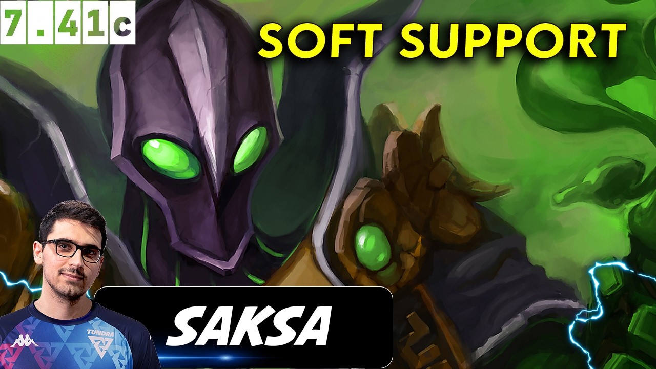 Saksa Rubick Soft Support - Dota 2 Patch 7.41c pro Player Full Gameplay