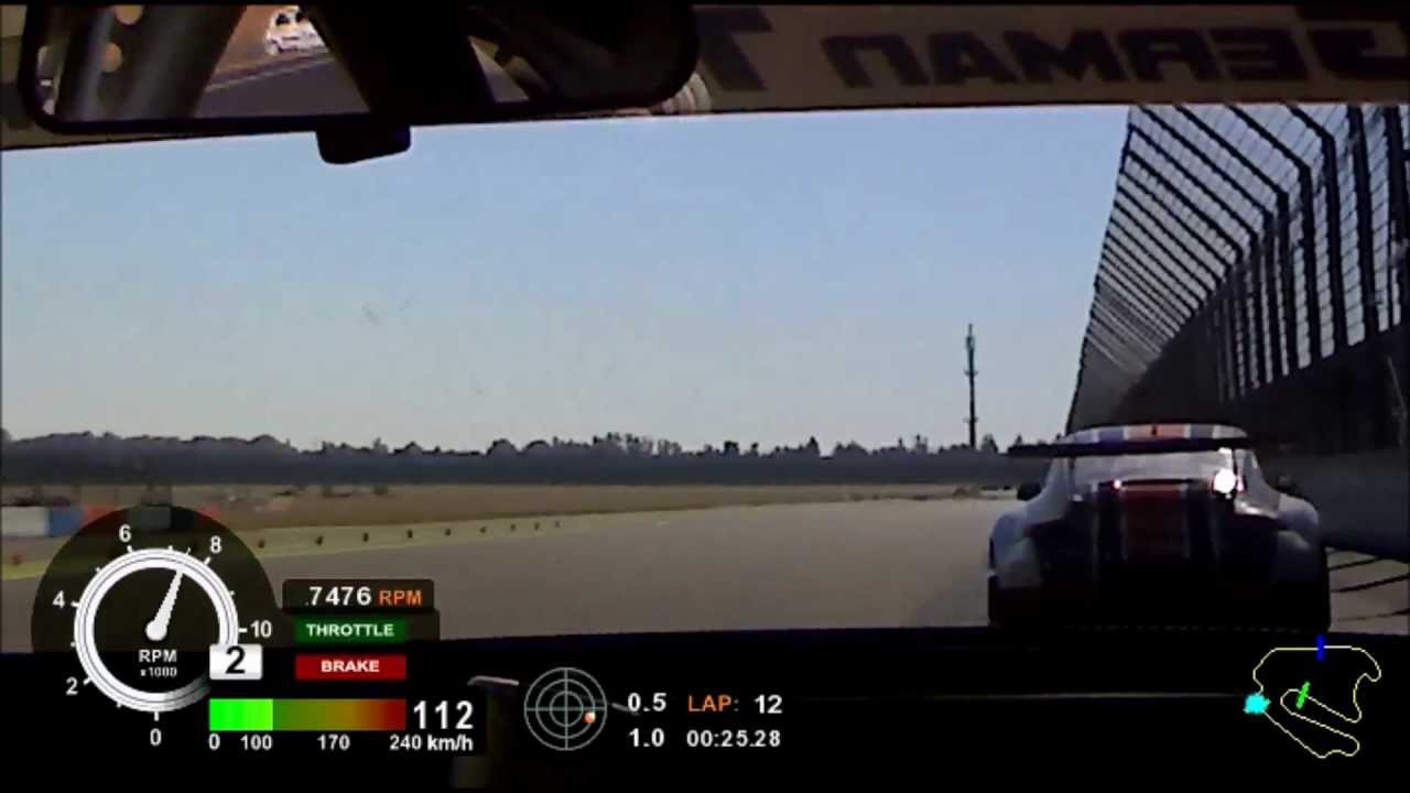 Opel NSR-Calibra Prototype, English subtitle, GTWC 2012 EuroSpeedway Lausitzring Onboard + Crash