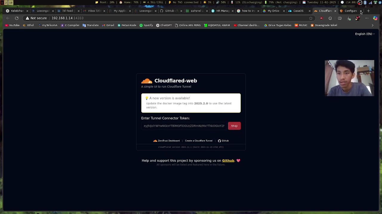 Cloudflare Tunnel Casa OS