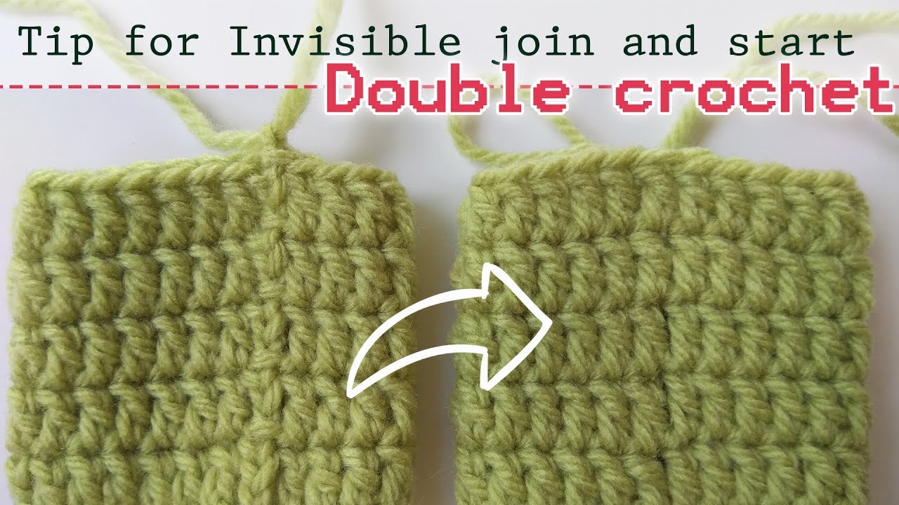 TIP 5 | Invisible join row (double crochet) nice look start stitch