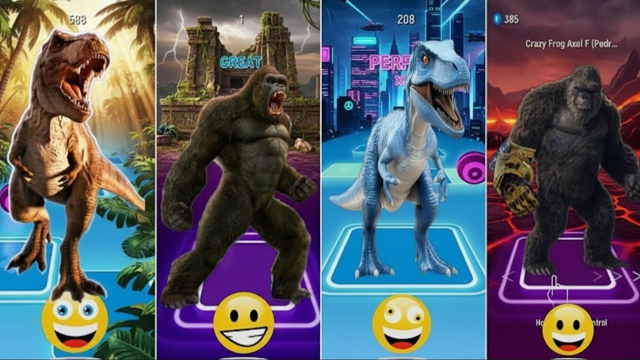 Tiles Hop: Godzilla vs KingKong – Ultimate Dance Battle 🎶🔥