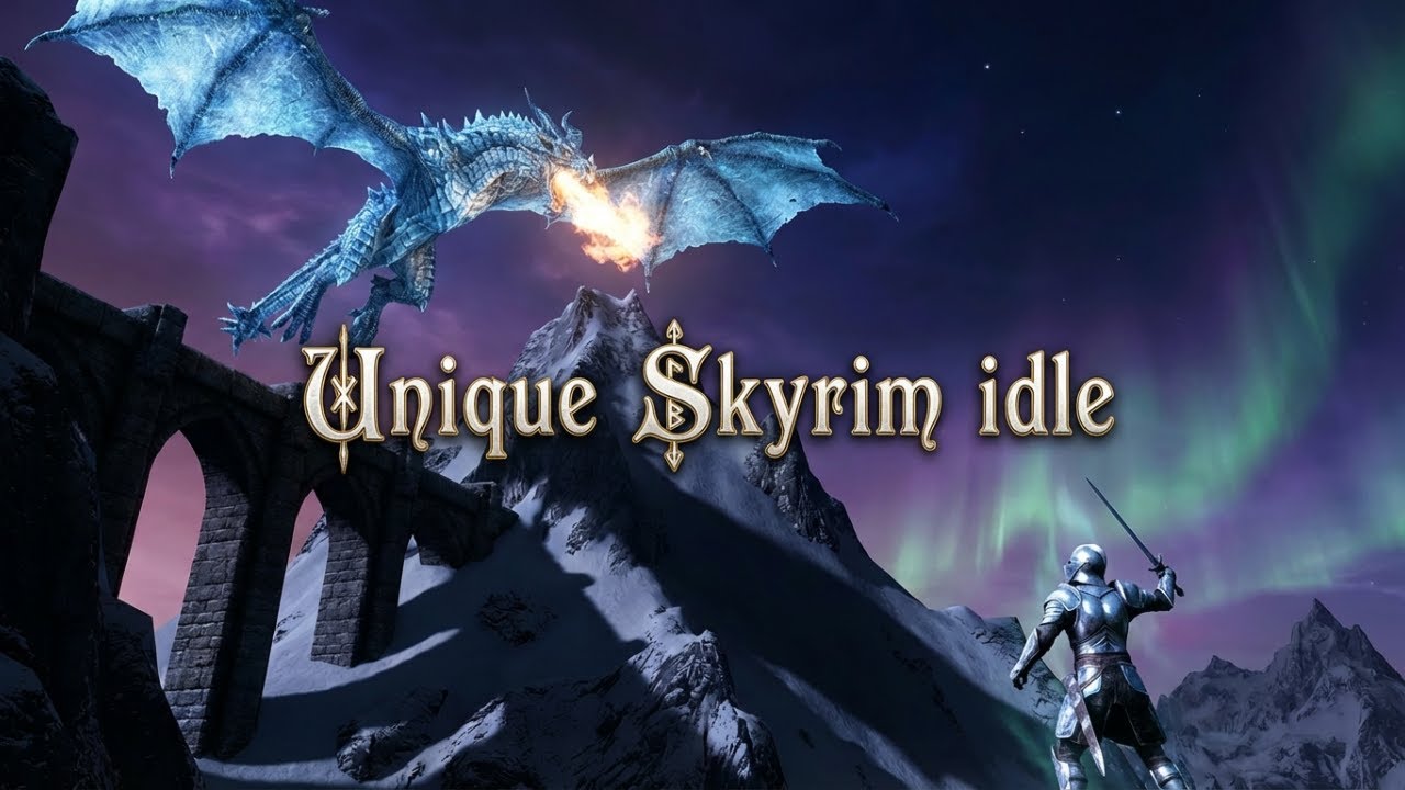 (Portrait) LIVE NOW Unique Skyrim Idle . Jeremy Soule Ambience |  Skyrim Modder 2026. LIVE NOW