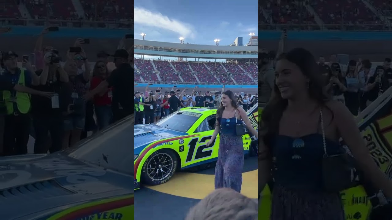 Ryan Blaney pulls into Victory Lane after winning Championship