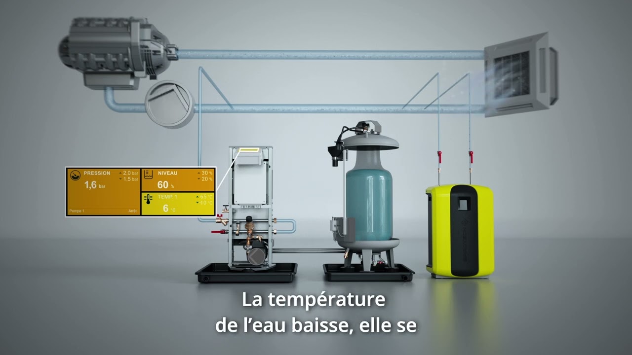 Synergie Maintien de pression + Dégazage automatique. Optimisez vos circuits basse température !