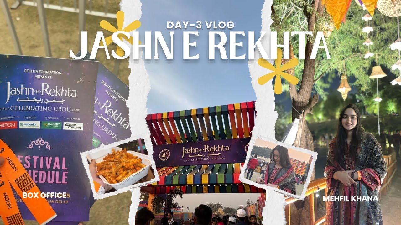 MY FIRST EVER URDU EVENT🥹❤️|DAY-3 |JASHN E REKHTA 2025✨