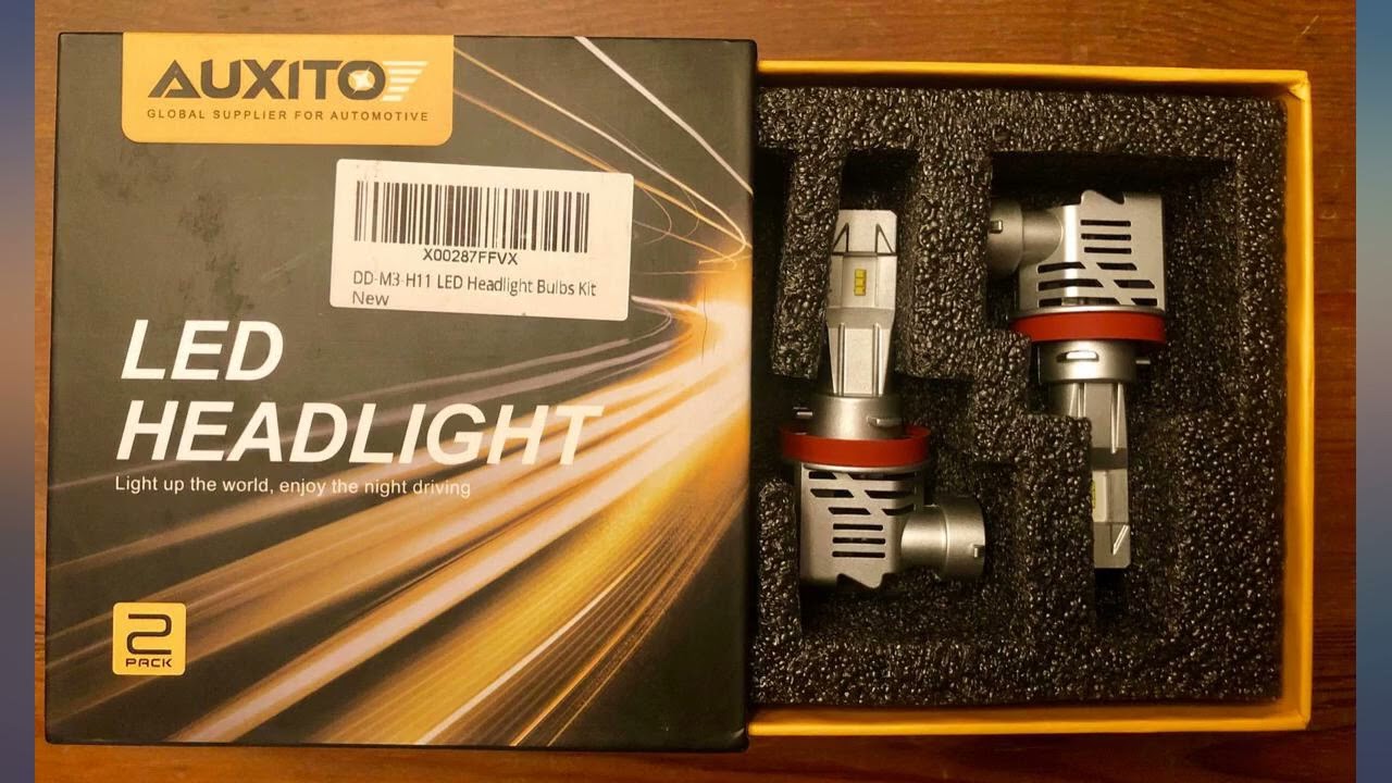 AUXITO H11 LED Headlight Bulbs 12000lm Per Set 6500K Cool White Wireless H8 H9 review