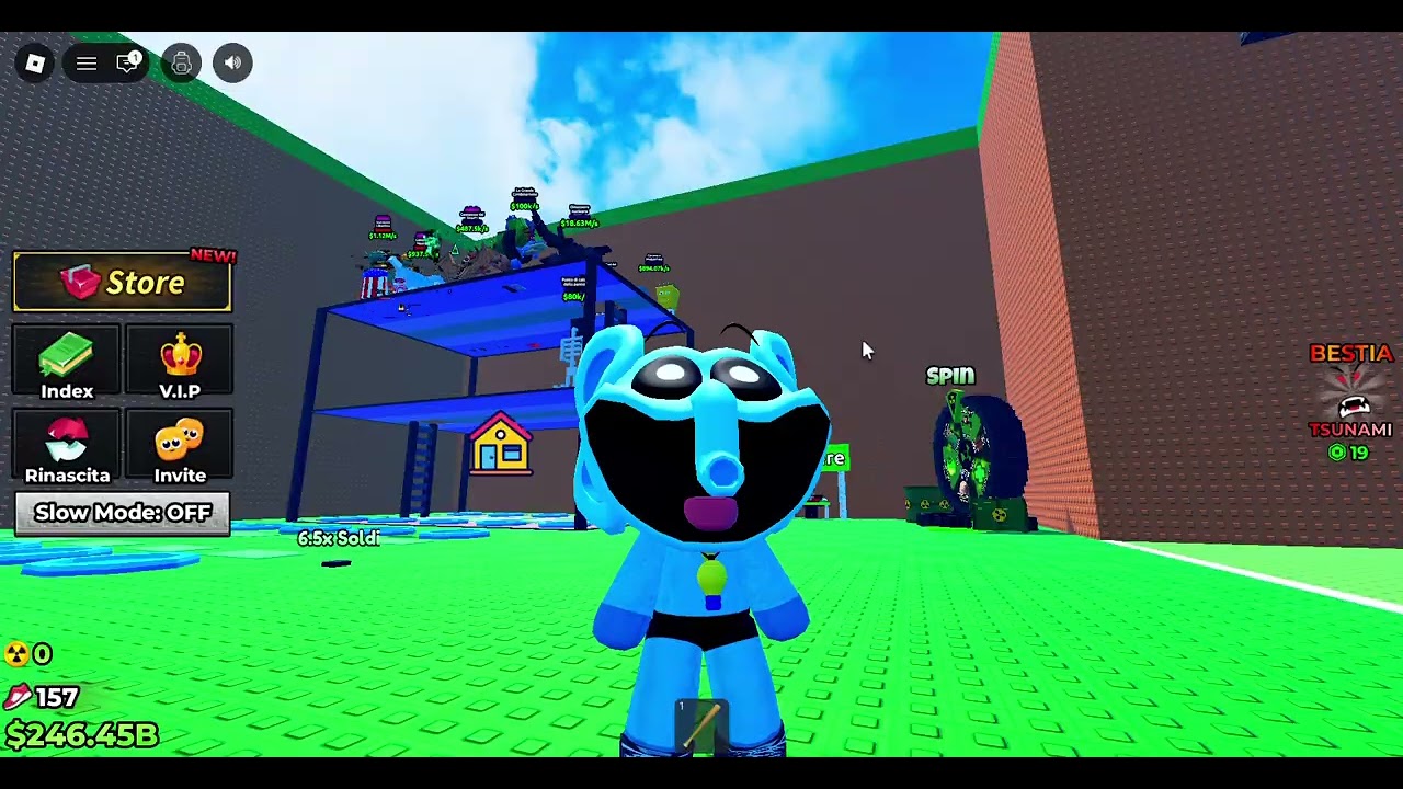gioco a scappa dallo Tsunami per brainrot!!!!