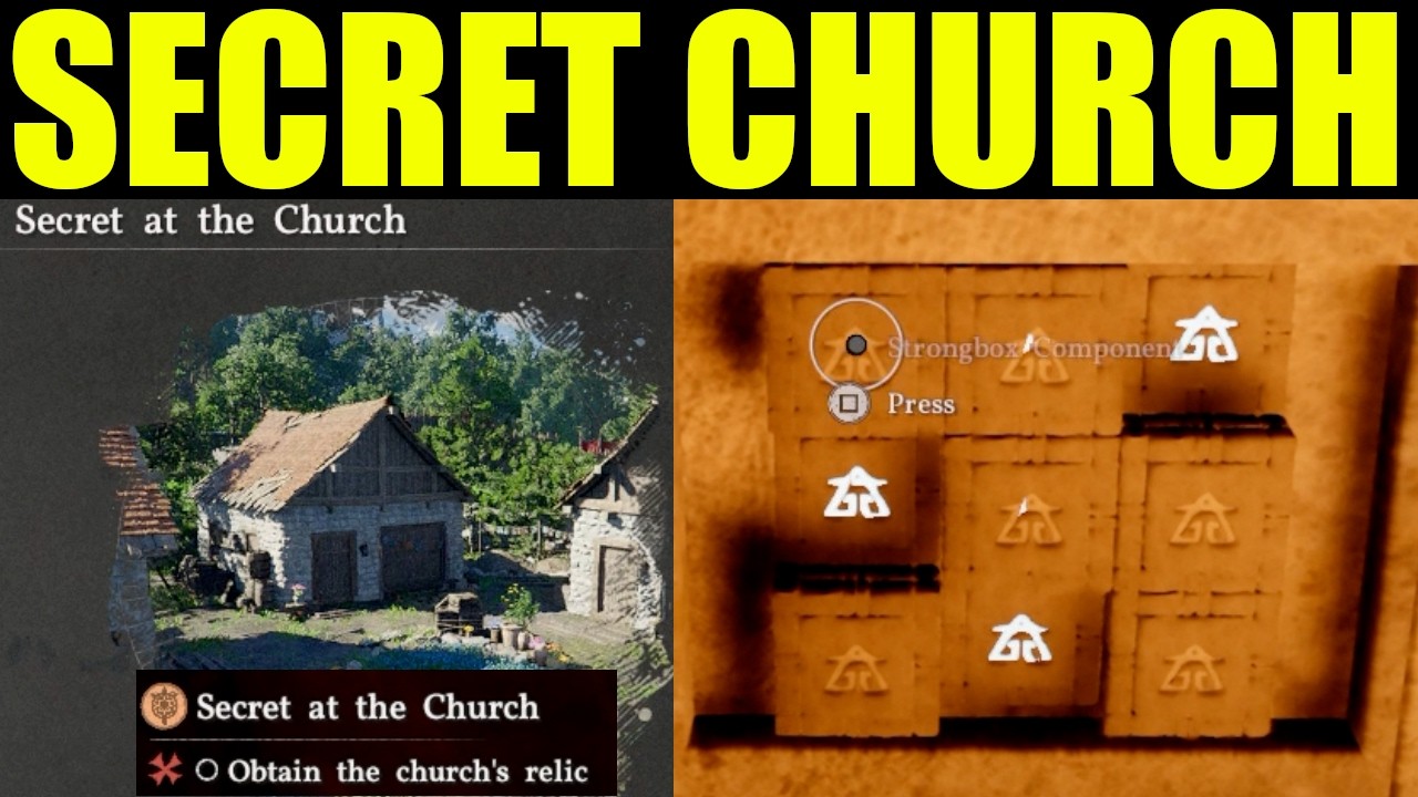 Crimson Desert - How to obtain the church's relic (Secrets of the church) | open strongbox puzzle