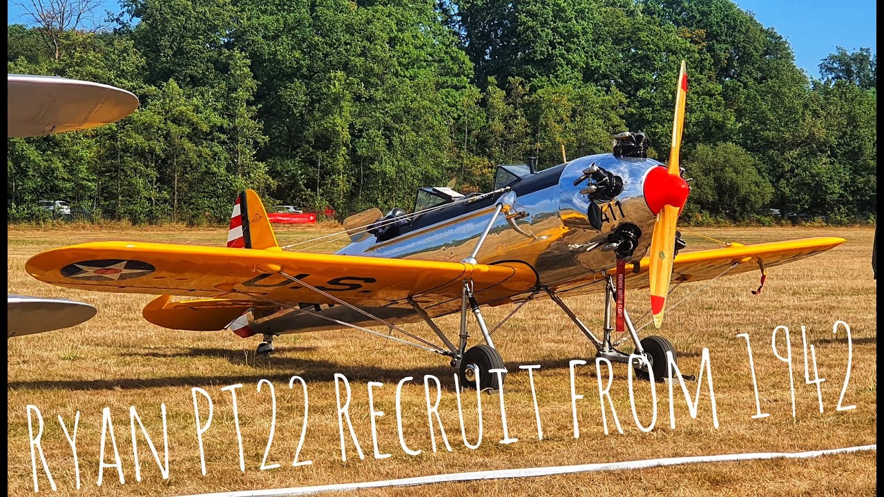 Ryan PT 22 Recruit Rundflug Rheinland Langenfeld Solingen Düsseldorf 4K